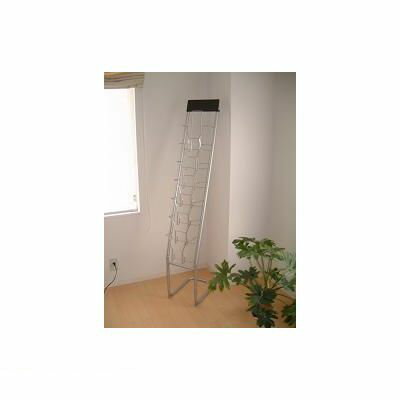 (LINEクーポン有)翌日出荷 林製作所 YS-7 パンフレットスタンド【1台】 YS7 ピージーグロリア シルバー..