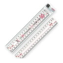共栄プラスチック A-2520 メタクリル両切直線定規 20cm A2520