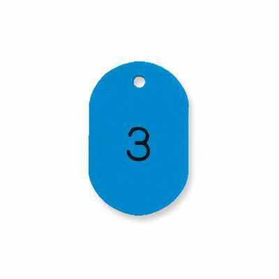 共栄プラスチック NO.9-1-S 番号札 小 1−50 スカイ NO.91S プラスチック番号札 ORIONS 番号入り(3)