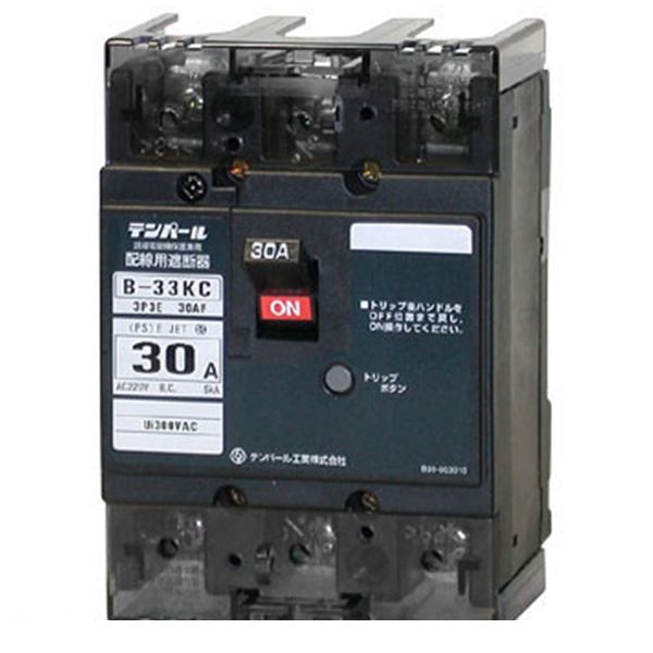 テンパール工業 B-33KC 20A 配線用遮断器 B33KC20A