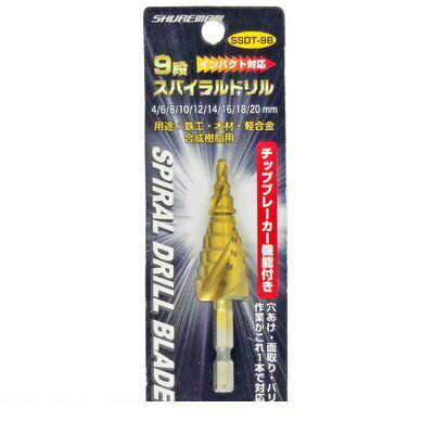 4580190860517 SHUREMAN 9段スパイラルドリル 4〜20mm(4)