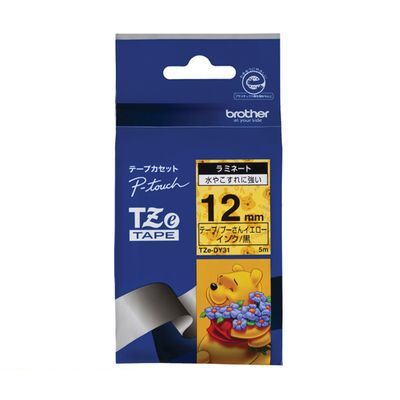 ブラザー販売 TZE-DY31 ピータッチテープ12mmプーさん TZEDY31