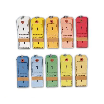 (LINEクーポン有)菅公工業 タ694 カラー連番札10色 1箱1000枚