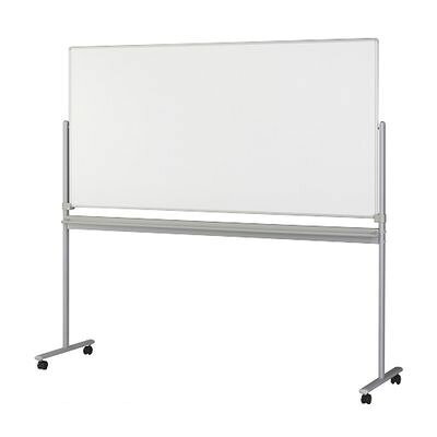 &nbsp;日学&nbsp;03-6429-2515■書きやすい50mm方眼の暗線入り。■外寸：幅1890×奥560×高1800mm■重量：24kg■板面サイズ：縦879×横1770×厚18mm■材質：アルミホーロー，枠材＝アルミ■マーカー（黒，赤，青）各1本，イレーザー，マグネット，キャスター付■1台、3個口梱包です。■両面回転タイプは片面にのみ暗線入り。