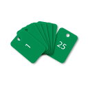 オープン工業 BF-54-GN スチロール番号札 四角 1~25 緑 BF54GN