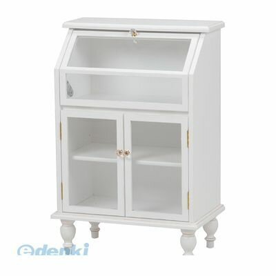 RCC-1788AW 直送 代引不可・他メーカー同梱不可 ガラスキャビネットRCC1788AW 収納 サイドチェストラッ..