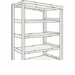 (LINEクーポン有)扶桑金属工業 GSN-K1809C5D 直送 代引不可・他メーカー同梱不可 グッシェルフNT Kタイプ150KG GSNK1809C5D