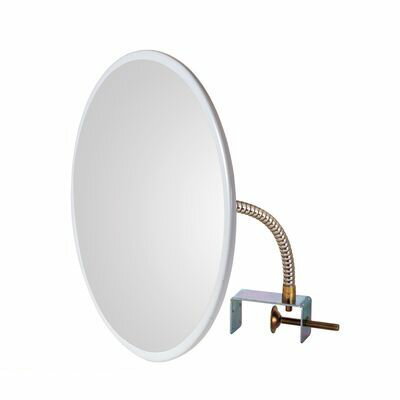 信栄物産06-6779-9223【商品説明】■商品特徴：フレキシブルアームタイプの為、角度が自由自在で安全・防犯確認には最適のミラーです。取付部にはクランプ金具を採用しておりますので穴あけが不用で簡単取付できます！■商品用途：工場・店舗・病...