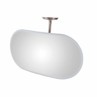 (LINEクーポン有)信栄物産 KA-600 防犯ミラー フレキシブルタイプ 小判型 305×605 グレー ShinEi 防犯ミラー室内用