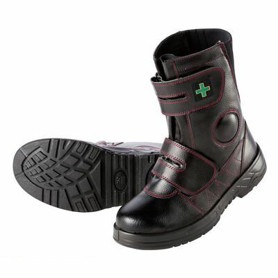Safety Shoes - (LINEクーポン有)喜多 KITA 4931530510843 ブラック 25．5 耐油底ウレタンワークブーツ MK7870