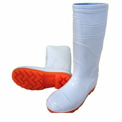 (LINEクーポン有)喜多 KITA 4931530554014 ホワイト 24．0 安全ロング耐油長靴 KR7420