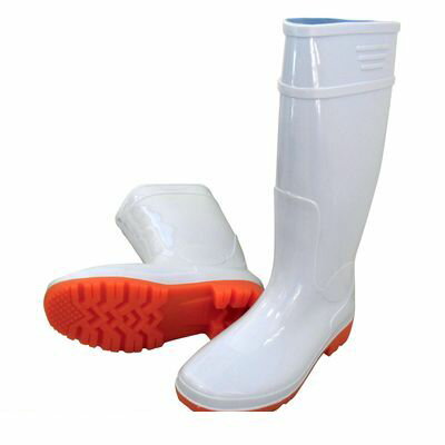 (LINEクーポン有)喜多 KITA 4931530557831 ホワイト 25．0 耐油ロング長靴 KR970