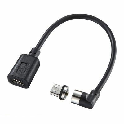 (LINEクーポン有)サンワサプライ AD-MMG01 Magnet脱着式microUSB変換アダプタケーブル SANWA コネクタ付 ブラック