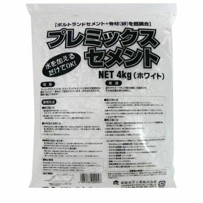 家庭化学工業 3591700001 プレミックスセメント ホワイト 4kg