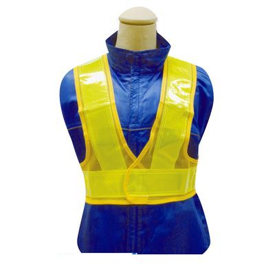 (LINEクーポン有)富士手袋工業 FUJITE 4907534327503 3275 ショート安全ベスト 黄／黄