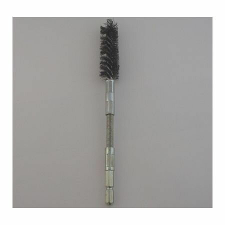 【商品説明】■回転工具に取付けて研削、研磨するワイヤーブラシです。チャックがすべらない六角軸を採用。フレキ付で緩い曲りパイプにも対応。ペンキ剥がし、サビ取り、バリ取り等に使用します。■全長（mm）：170■外径（mm）：16■ブラシ長(mm)：50■軸：六角軸■線材：鋼線■線径（mm）：0.2■形状：フレキ付ツイスト型■適正回転数(min-1)：2,000■先端工具4964521342178