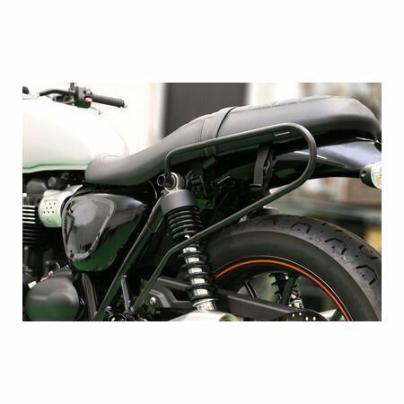 Saddle Bag - キジマ KIJIMA HTR-08006 バックサポート ボンネビル T100／T120／S・T BK レフト HTR08006