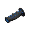 デイトナ DAYTONA 98025 PRO−GRIP スーパーバイクグリップ#601 耐震GEL 120mm 貫通 ブルー/ブラック