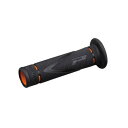 デイトナ DAYTONA 98157 PRO−GRIP スーパーバイクグリップ#838 耐震GEL 122mm 貫通 ブラック/オレンジ