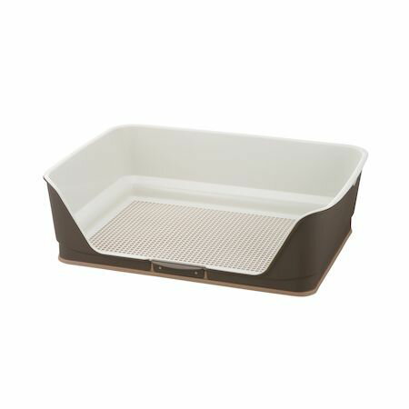 Tray Toilet Container - リッチェル 4945680560030 お掃除簡単ステップ壁付トイレ ワイド ダークブラウン