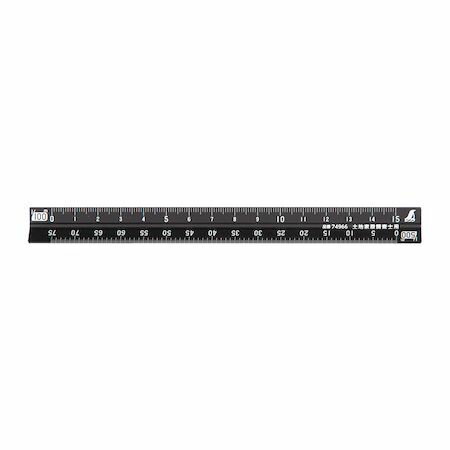 シンワ測定 74966 三角スケールA−15 15cmブラック