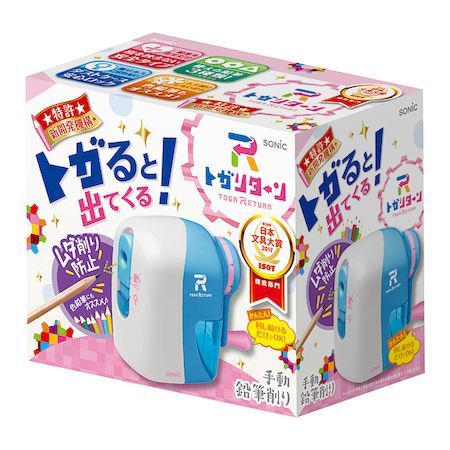 ソニック EK-7022-W トガリターン 手動鉛筆削り ホワイト EK7022W