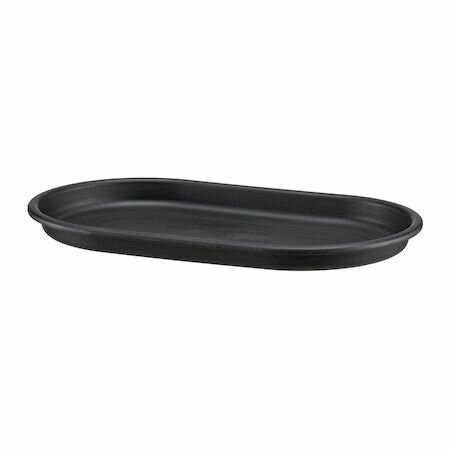 (LINEクーポン有)大和プラスチック 4903266729356 グロウプレートオーバル 33型ブラック