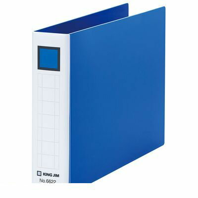 キングジム KING JIM 6622アオ レバ−リングファイル 青