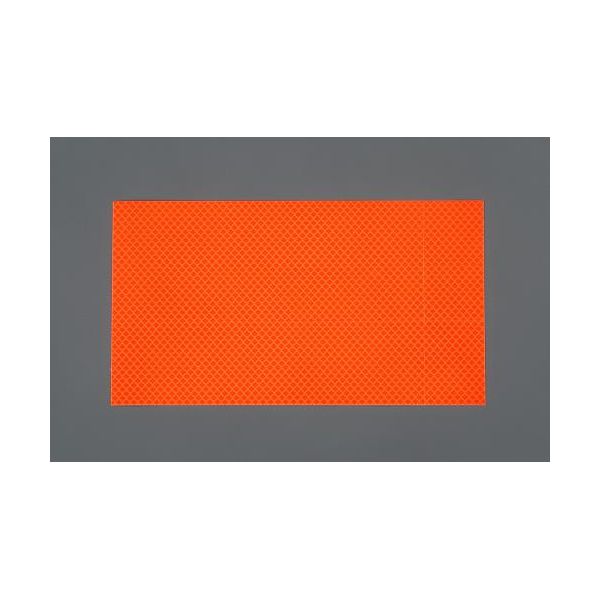 【即納在庫品】「直送」エスコ EA983GB-106A 145x240mm 高輝度蛍光粘着反射シート オレンジ EA983GB106A