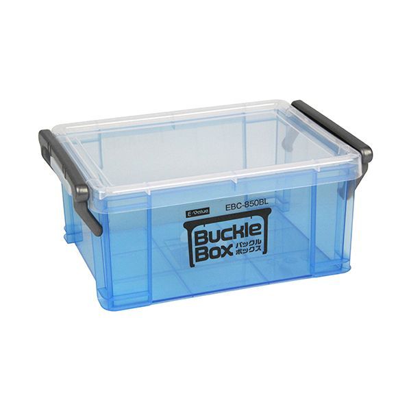 (LINEクーポン有)4977292253758 E−Value バックルボックス EBC−850BL 藤原産業 パーツケース 作業工具 工具収納 収納ボックス イーバリュー フタ付き