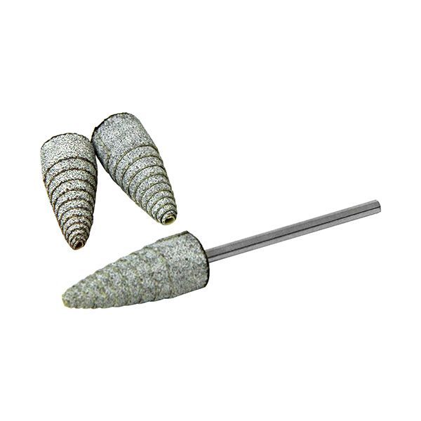 【商品説明】【用途】木材研磨、金属研磨、薄いペンキやサビの除去。【機能・特徴】特殊和紙でできた紙ヤスリでアタリがソフトです。【仕様】●粒度100・9mm。●2.35mmスクリューマンドレル付き。●許容回転数：15000min-1。●3個入。【材質】●特殊和紙。【注意事項ほか】●許容回転数内でご使用下さい。●作業開始前に、安全な所で空回転させ異常がないかを確認して下さい。先端工具 ドリルアクセサリ 軸付 砥石 ヤスリ ワイヤ4977292494748