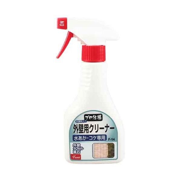 【商品説明】【用途】外壁についた水アカ、コケ、排気ガスの汚れ落とし、墓石のコケや汚れ落とし等。【機能・特徴】水垢、コケ、排気ガス汚れを強力に落とします。プロが使用する商品なので優れた洗浄力があります。工場、事務所、一般住宅向けなど用途に合わせて商品を選ぶことが出来ます。汚れによっては希釈して使用することもできるのでとても経済的です。【仕様】●内容量：320mL。●液性：弱アルカリ性。●使用目安：1m2に対して約8回噴射。【材質】●成分：界面活性剤（3パーセント）。●成分：トリポリリン酸。●成分：モノエタノールアミン。作業工具 オイル ウエス 洗浄剤4516825003240