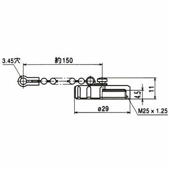 (LINEクーポン有)七星科学 NCS-25-RCa NCSシリーズ汎用大型メタルコネクタ レセプタクル・アダプタ用キャップ NCS-25-RCa NCS25RCa
