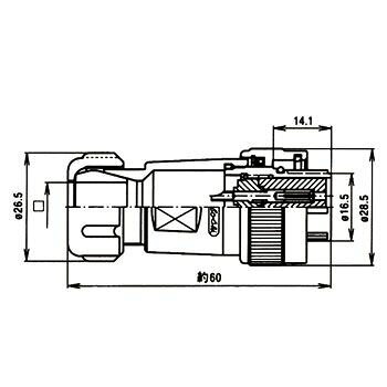 【特長】ワンタッチロック機構を使用した屋外用防水コネクタシェルには耐候性、耐衝撃性に優れた高強度プラスチックを使用RoHS指令対応品【用途】屋外用【仕様】正芯(機器側)【形状】正芯【使用温度範囲(℃)】-25〜+85【定格】15A 250V【耐電圧】1500V【コネクタ形状】プラグ【材質(コンタクト)/処理】銅合金/銀めっき【材質(絶縁体)】合成樹脂【適合ケーブル外径(Φmm)】8.6〜10.5【導体断面積(mm2)】2【絶縁抵抗(MΩ)】2000【接触抵抗(mΩ)】3以下【材質(パッキン)】合成ゴム【材質(シェル)/処理】合成樹脂/-【シェルサイズ】20【電線接続方式】はんだづけ【コンタクト数】3【コンタクト形状】メス(ソケット)