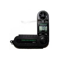 ●風速、温度、湿度を測定し、露点温度、体感温度も算出！●折りたたみ式のコンパクトボディ！空調設備の保守点検などに便利な1台 ●データホールド、最大値、平均値●オートパワーオフ（20分以上）測定範囲風速：1.1〜20.0m/s、温度：-18〜50℃、湿度：0〜100％RH 分解能風速：±0.1％、温度：0.1℃、湿度：0.1％RH 精度風速：±4％、温度：±1℃、湿度：±3%RH 電源CR2032ボタン電池×1個、電池寿命：約400時間 寸法47W×144H×26Dmm 重量約95g 付属品CR2032ボタン電池×1個、ハンドストラップ、取扱説明書、保証書