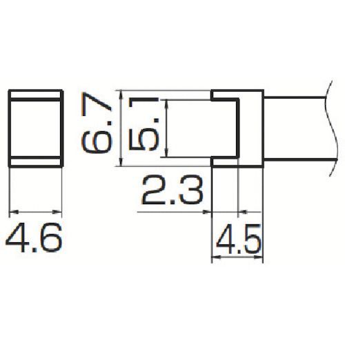HAKKO 白光 ハッコー T12-1001 トンネル 5.1×4.6