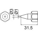 白光メーカーお問い合わせ：06-6561-1574【特長】●806、801用交換ノズルです。【仕様】●品名：ノズルφ1●適用：806●適合機種：806【仕様2】●ガンタイプ●1液性【原産国】日本