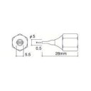 白光 A1308 ノズル/ヘラ型 0.5MMX4MM