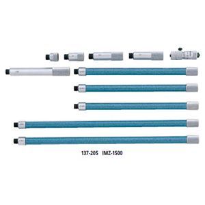 ※上記商品画像はシリーズの画像を併用しております。セット商品では御座いませんのでご注意ください。●1個の本体に教本の「基準棒を内蔵したロッド」を組合わせて、広範囲の内側測定ができます。●測定面は超硬合金チップなしと超硬合金チップ付があります。●基点調整が必要です。●基点調整のための基準ゲージが別途、必要です。●測定データをキーボード信号に変換し、市販の表計算ソフトのセルに直接入力することができる便利なインターフェース・インプットツールを取り揃えています。★ 下記の IMZ-1500 を参照ください ★■仕様■機能（IMZ-M)ゼロセット機能原点復帰機能ホールド機能プリセット機能エラー機能出力機能