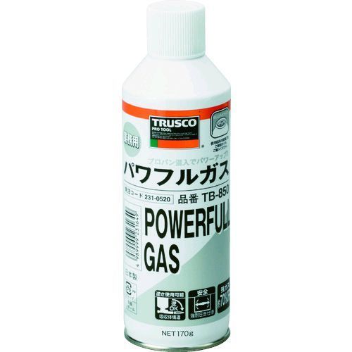 【即納在庫品】「直送」トラスコ中山 TRUSCO TB-850 パワフルトーチ 替ガスボンベ TB850 231-0520 替ガ..