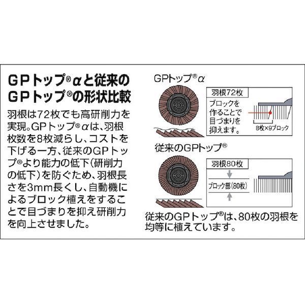 【即納在庫品】「直送」GP-100AL#240 GPトップα ねじ込み式 アランダム Φ100 10枚...