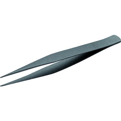 【特長】●非粘着加工のためヤニやのりがつかず、またついてもとりやすく便利です。【用途】●ヤニやのりのついている小物を取る際に。●シール貼り作業などに。【仕様】●全長(mm)：125●幅(mm)：10●先端：直型【材質／仕上】●ステンレス（SUS430）【注意】●ESD対策仕様品ではありません。【原産国】日本