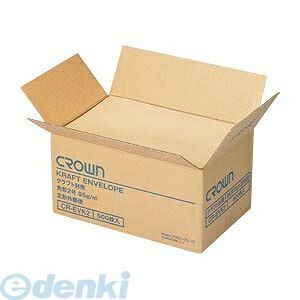 (LINEクーポン有)翌日出荷 クラウン CR-EVK2 クラウンクラフト封筒85g 500枚入 CREVK2