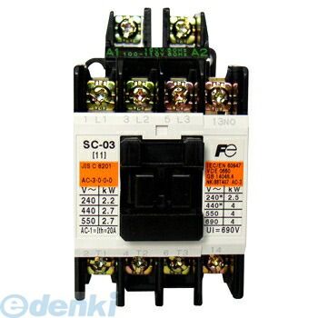(LINEクーポン有)富士電機 SC-4-1 COIL-AC200V 1B 標準形電磁接触器 ケースカバーなし SC41COILAC200V1B