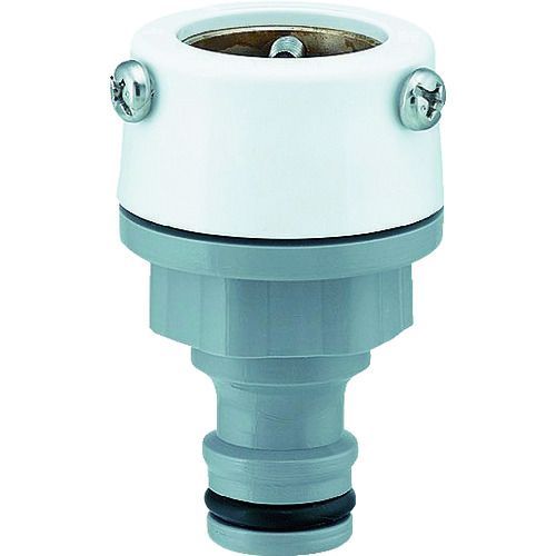 カクダイメーカーお問い合わせ：06-6538-1124【特長】●先端にネジのない水栓呼13にビスで固定します。【仕様】●高さ(mm)：58【仕様2】●適合蛇口外径：15〜20mm●流路内径：9mm●適合ホーセンド：568-112、568-122【材質／仕上】●POM樹脂【原産国】日本