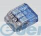 (LINEクーポン有)翌日出荷 ニチフ QLX 3 クイックロック 差込形電線コネクタ QLX3 50個入 青透明 ニチフ端子工業 差込形コネクタ 差込型コネクタ 差込型電線コネクタ