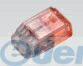 (LINEクーポン有)翌日出荷 ニチフ QLX 2 クイックロック 差込形電線コネクタ QLX2 50個入 赤透明 ニチフ端子工業 差込型コネクタ 差込形コネクタ 差込型電線コネクタ
