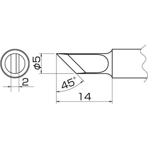 【即納在庫品】「直送」白光 HAKKO T20-K こて先 K型
