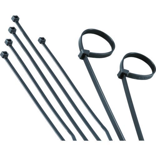 Rakuten - 【即納在庫品】「直送」トラスコ中山 TRUSCO TRJ250B ナイロン結束バンド耐候性タイプ幅4．8mm長さ249mm 100本