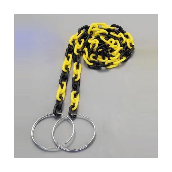 (LINEクーポン有)【個人宅配送不可】【即納在庫品】「直送」エスコ EA980A-82 6．0mmx2m プラスチックチェーン【コーン用 トラ】 EA980A82【キャンセル不可】